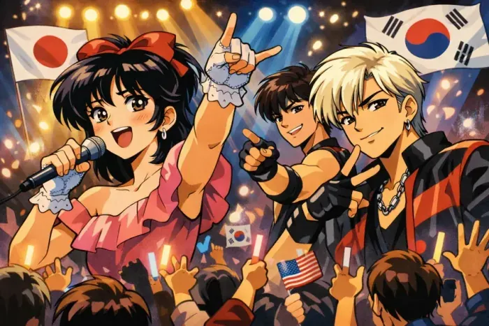 From Asia to the World: J-Pop and K-Pop quiz cover