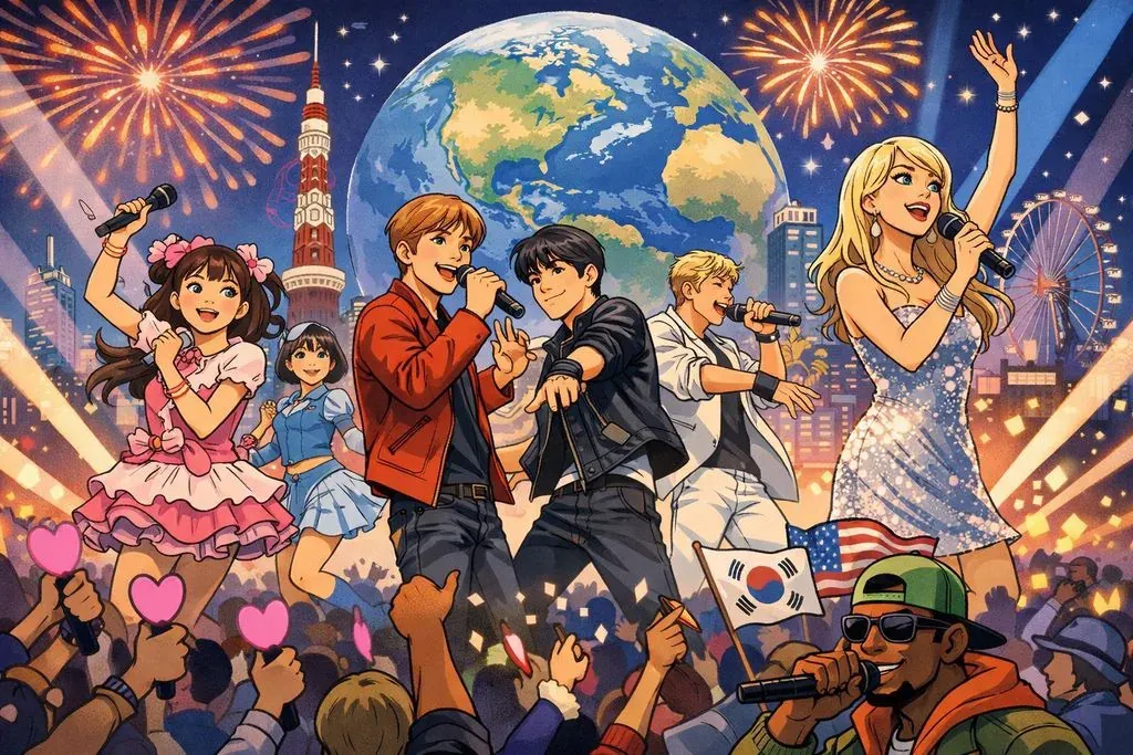From Asia to the World: J-Pop and K-Pop quiz cover