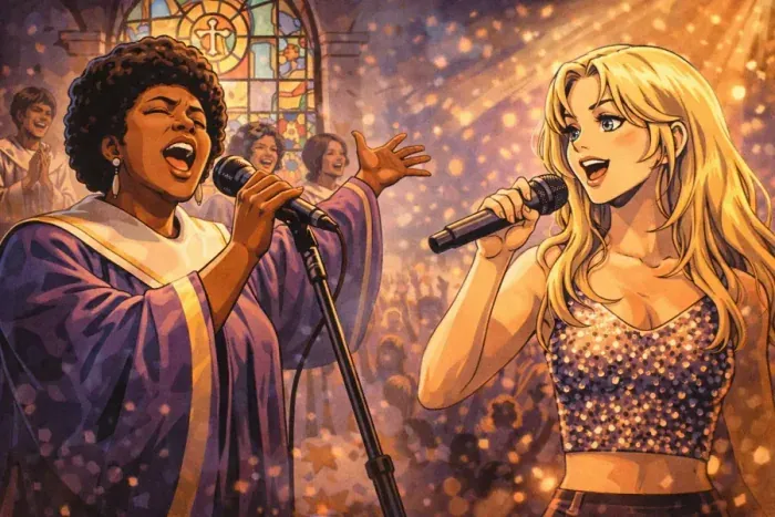 From Gospel to Modern Vocal Pop: How Sacred Song Became the Sound of Global Music quiz cover